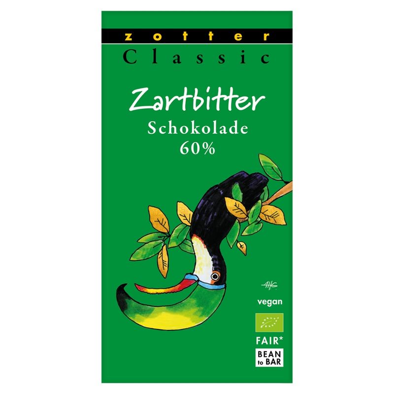 Zotter Schokolade Classic Zartbitter Schokolade 60% - Produktbild