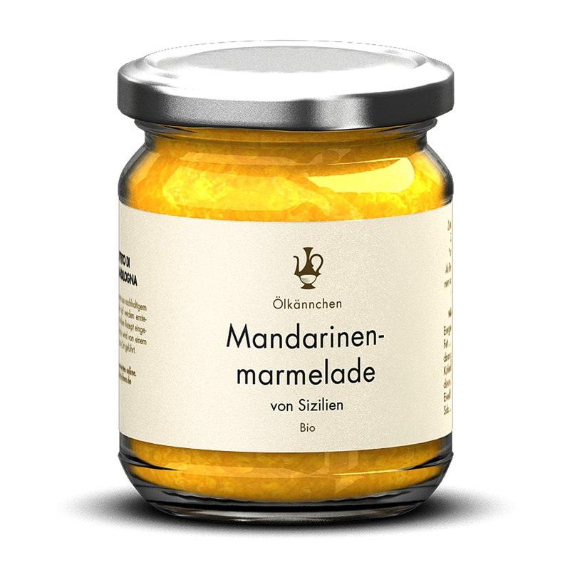 Ölkännchen Ölkännchen Mandarinenmarmelade, 74% Frucht, Sizilien IT 220g - Produktbild