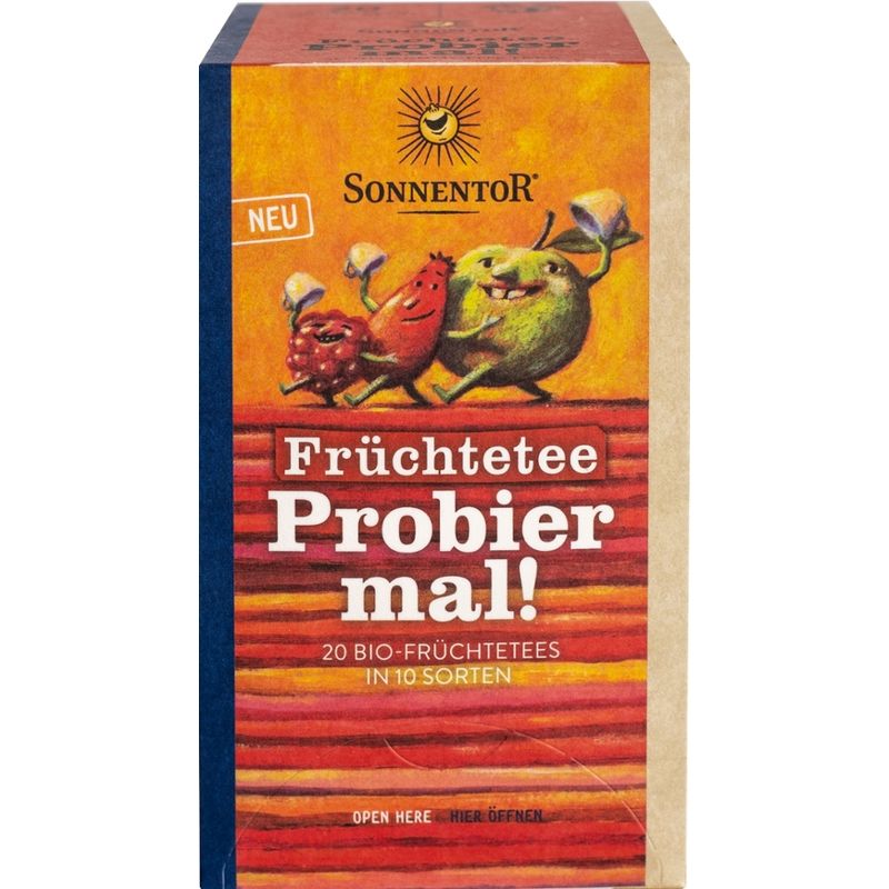Sonnentor Früchtetee Probier mal!, Doppelkammerbeutel - Produktbild
