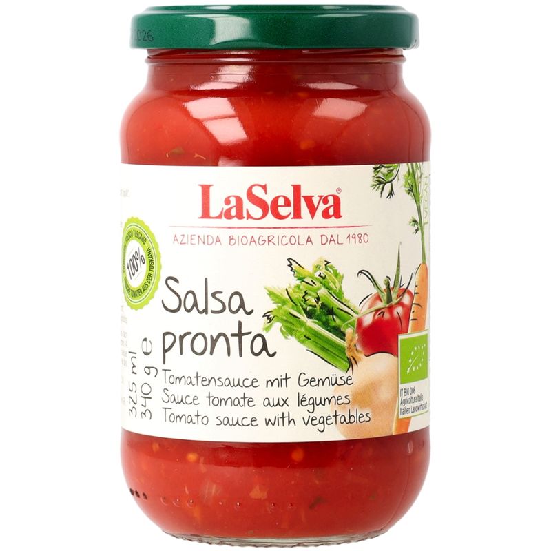 LaSelva Salsa Pronta - Tomatensauce mit Gemüse - Produktbild