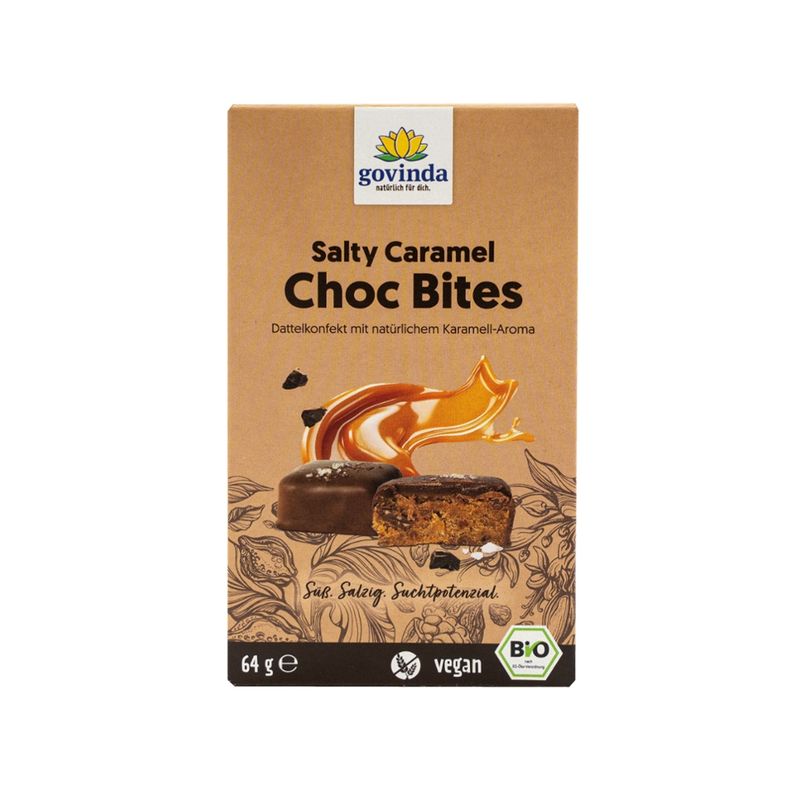 Govinda Salty Caramel Choc Bites - Produktbild