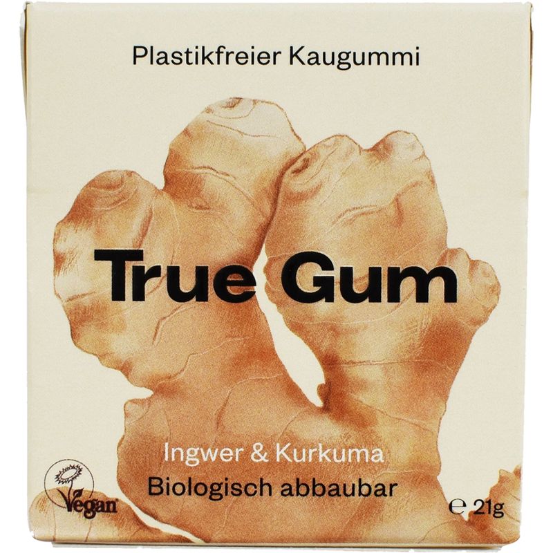 True Gum True Gum - Ingwer & Kurkuma, 21g - Produktbild
