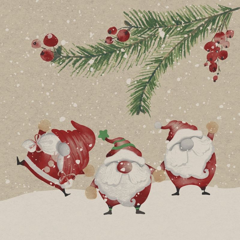 Paper + Design Motivserviette 2-lagig 33x33 cm "Santa story" - Produktbild