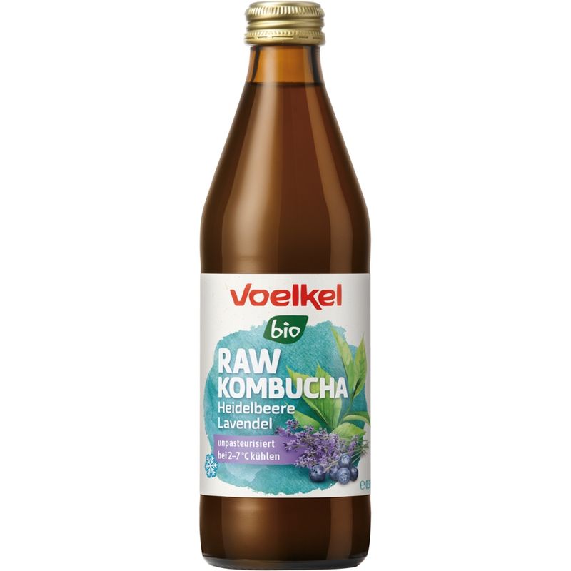Voelkel RAW Kombucha Heidelbeere Lavendel, kühlpflichtig - Produktbild
