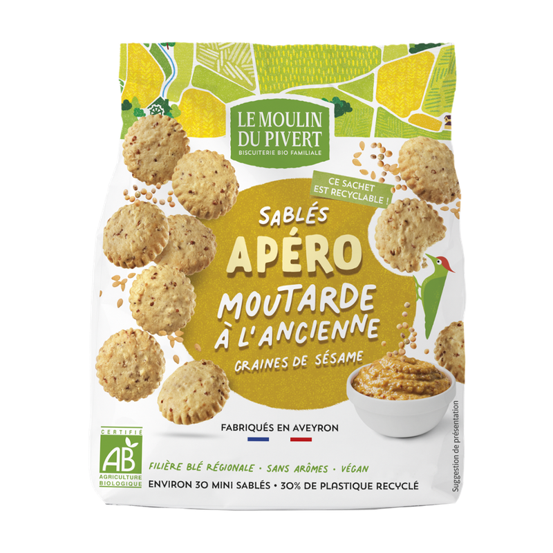 Le Moulin du Pivert Kekse mit Altmodischer Senf - Produktbild