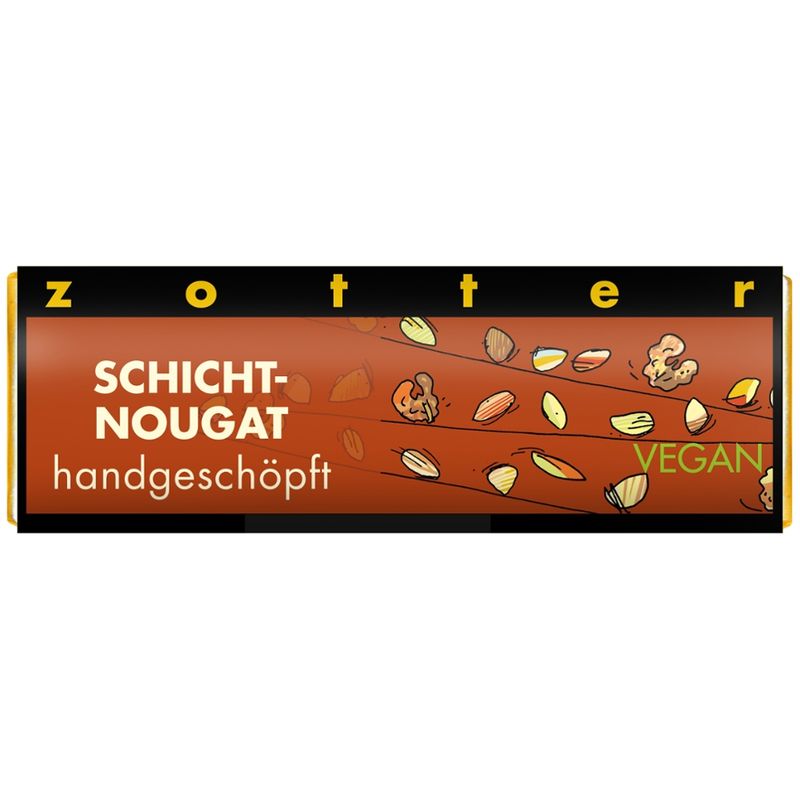 Zotter Schokolade Schoko-mini Schichtnougat - Produktbild