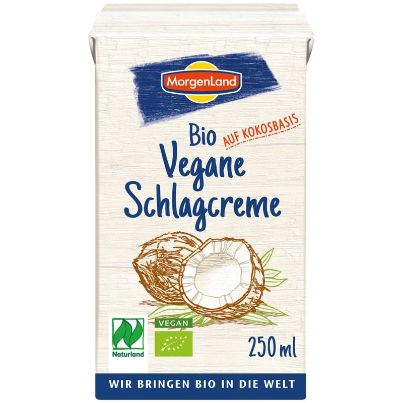 MorgenLand Bio Vegane Schlagcreme 250ml - Produktbild