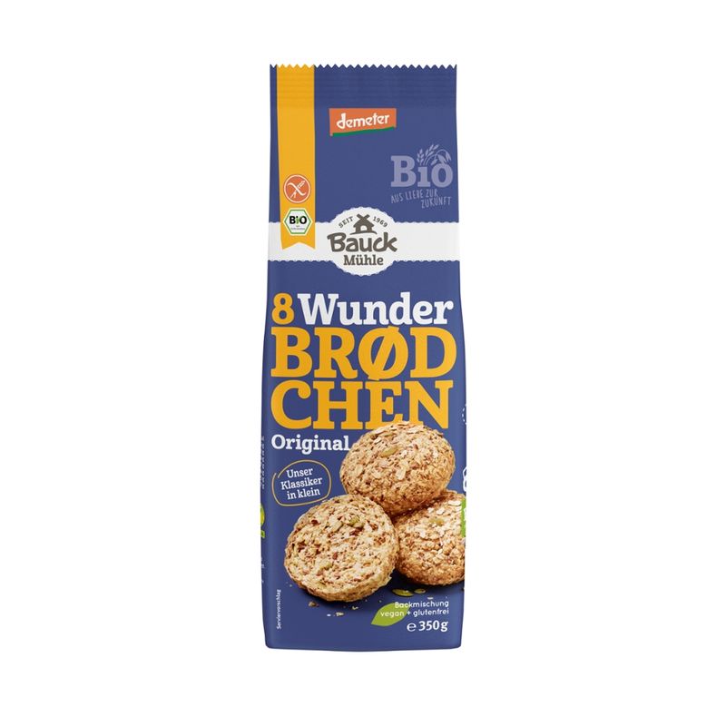 Bauck Mühle Wunderbrödchen Original 350g Demeter gf - Produktbild