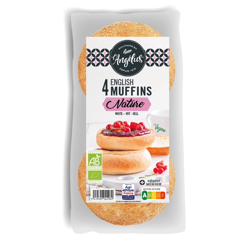 L'Angélus Bio Weizen-Toastbrötchen 4x60g - Produktbild