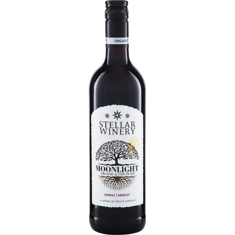 Riegel Erzeugermarken MOONLIGHT Shiraz-Merlot W.O. Western Cape  Stellar Organics - Produktbild