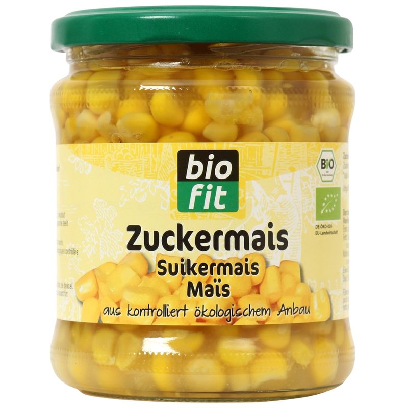 Bio Fit Bio-Zuckermais 370 ml Gl. BIO FIT - Produktbild