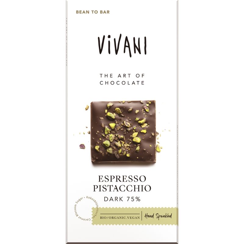 Vivani Espresso Pistacchio Dark 75% - Produktbild