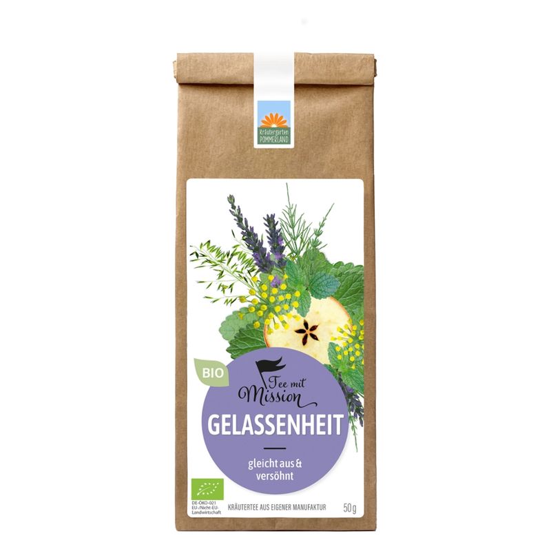 Kräutergarten Pommerland Gelassenheit - Ausgleichender Bio Kräutertee  zum Innehalten - Produktbild