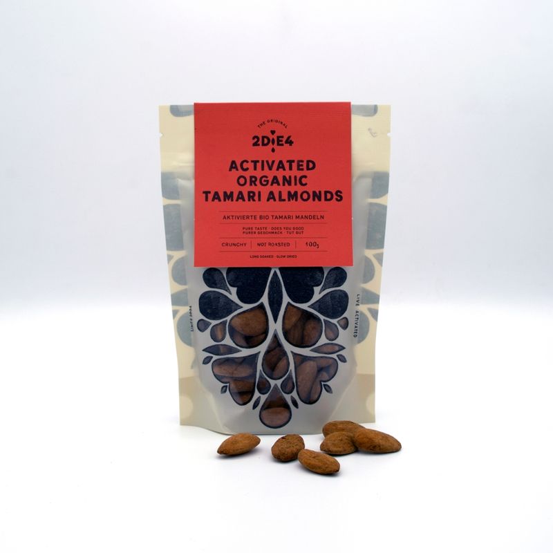2DiE4 LIVE FOODS Aktivierte Bio Tamari Mandeln · 100g - Produktbild