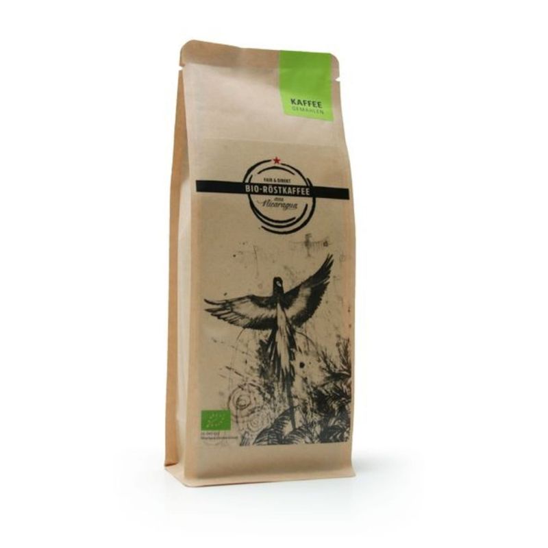 Café Chavalo Der biologisch angebauter Ursprungskaffee aus Nicaragua. Dieser Kaffee wird in kleinen Chargen durch die traditionelle Langzeitröstung in Leipzig veredelt. - Produktbild