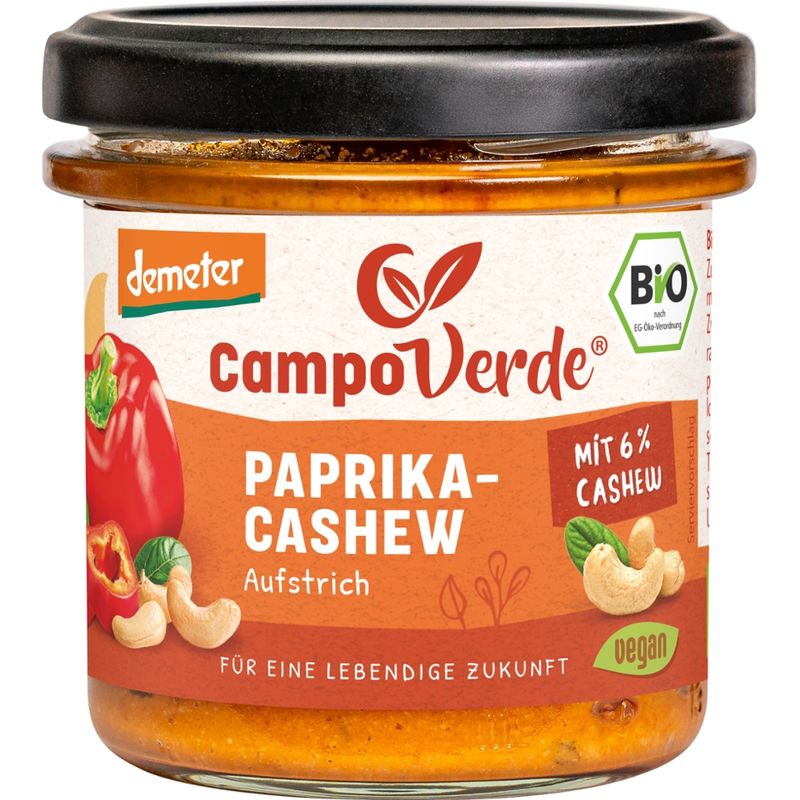 Campo Verde Demeter Brotaufstrich Paprika-Cashew 135g - Produktbild