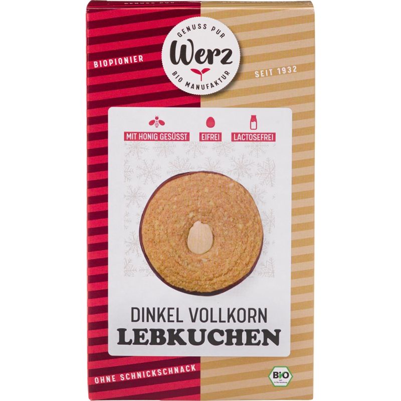 Naturkornmühle Werz Lebkuchen, Dinkel Vollkorn - Produktbild