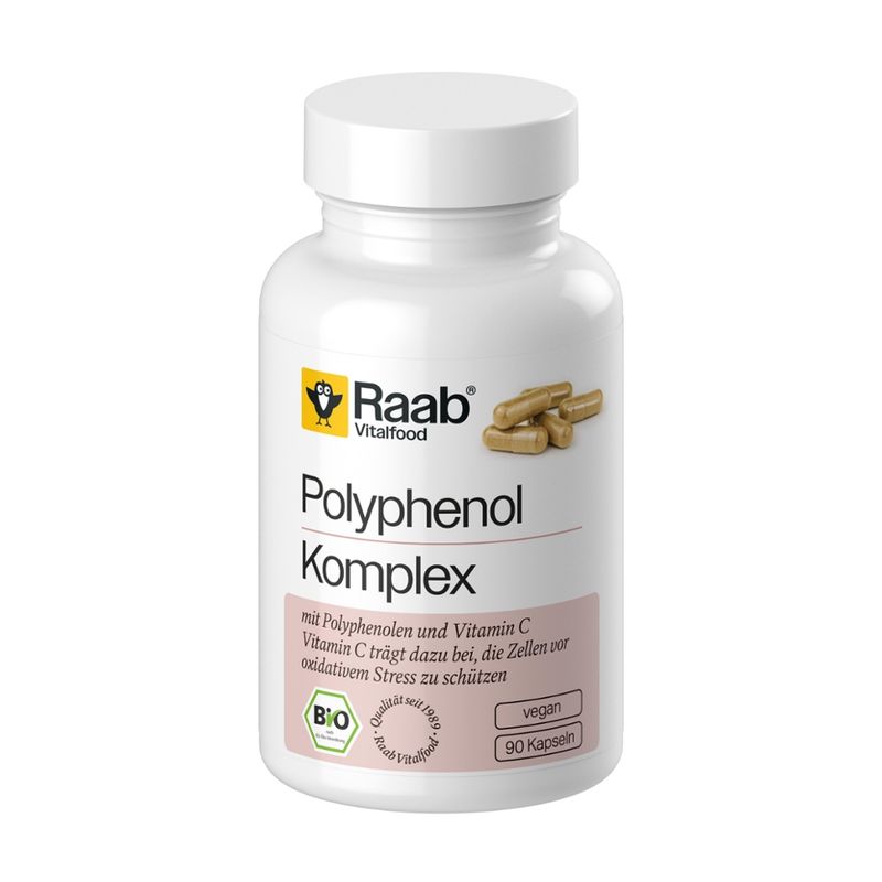 Raab Vitalfood BIO Polyphenol Komplex 90 Kapseln à 450 mg - Produktbild