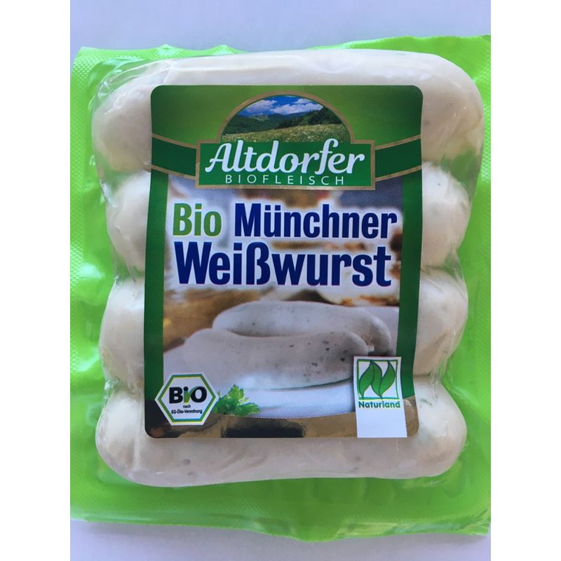 Altdorfer Biofleisch Bio Münchner Weißwurst 240g - Produktbild