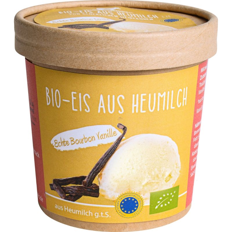Bio - Heumilcheis Manufaktur Hohenlohe Bio - Eis aus Heumilch g.t.S. Bourbon - Vanille 300ml - Produktbild