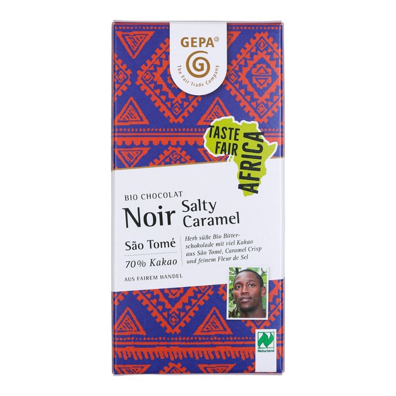GEPA - The Fair Trade Company Bio Chocolat Noir Salty Caramel NL - Produktbild