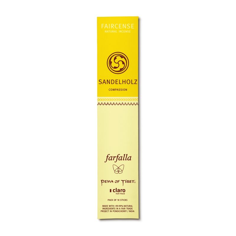 farfalla Sandelholz / Compassion, Faircense Räucherstäbchen - Produktbild