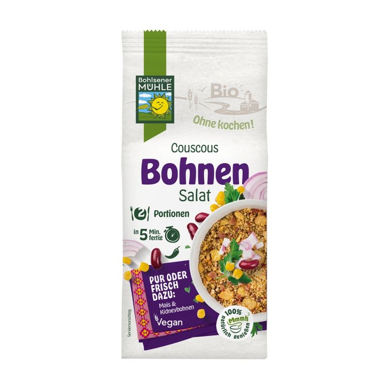 Bohlsener Mühle Bio Couscous Bohnen Salat - Produktbild