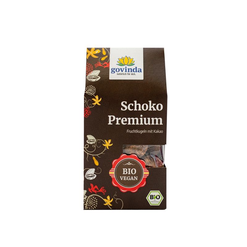 Govinda Schoko Premium Fruchtkugeln mit Kakao - Produktbild