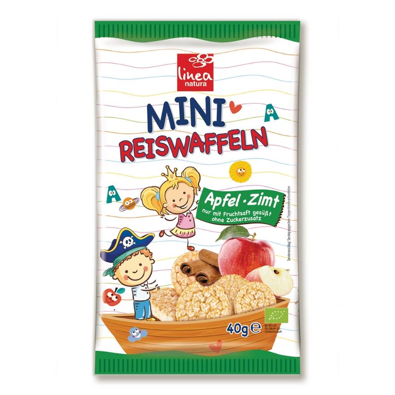Linea Natura Linea natura Mini Reiswaffeln Apfel Zimt - Produktbild