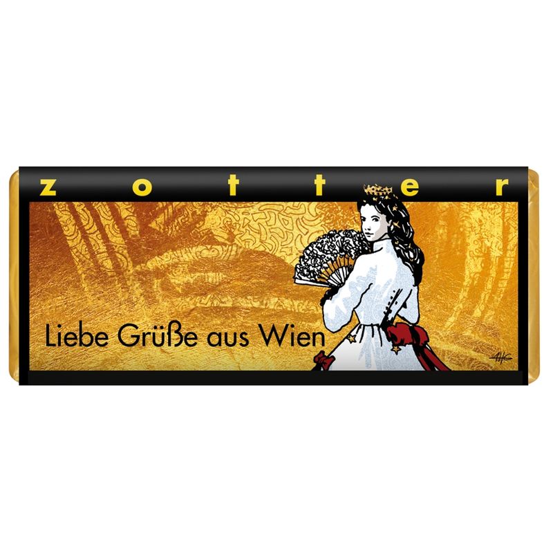 Zotter Schokolade Liebe Grüße aus Wien - Marillenwalzer (++) - Produktbild