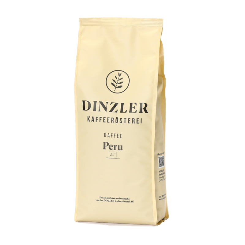 DINZLER Kaffeerösterei BIO Kaffee Peru Organico - 1000g Beutel Bohnen - Produktbild