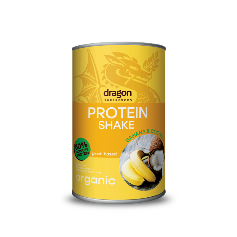 Dragon Superfoods Dragon Superfoods Protein Shake Banana and Coconut 450g, vegan, glutenfrei - Produktbild
