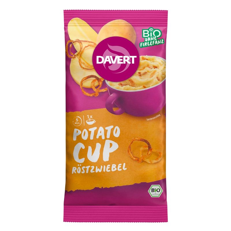 Davert Potato-Cup Röstzwiebel 54g - Produktbild