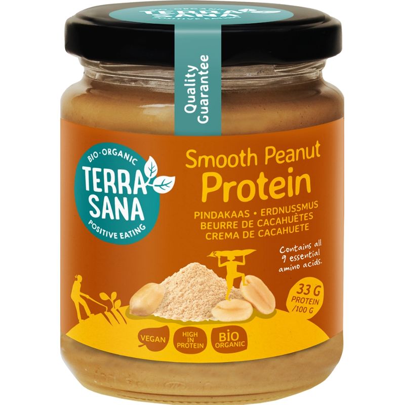 TerraSana Protein-Erdnussmus fein - Produktbild
