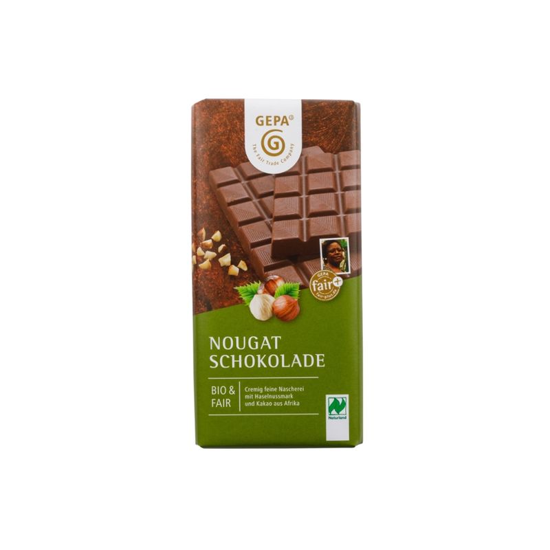GEPA - The Fair Trade Company Bio Nougat Schokolade - Produktbild