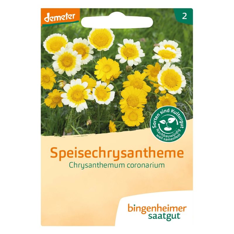 Bingenheimer Saatgut Speisechrysantheme - Blumen (Saatgut) - Produktbild