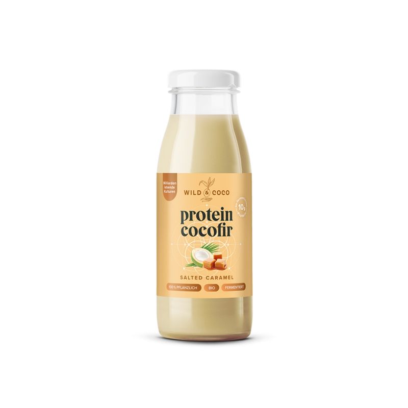 Wild & Coco WILD&COCO Protein Cocofir Salted Caramel, vegan, bio - Produktbild