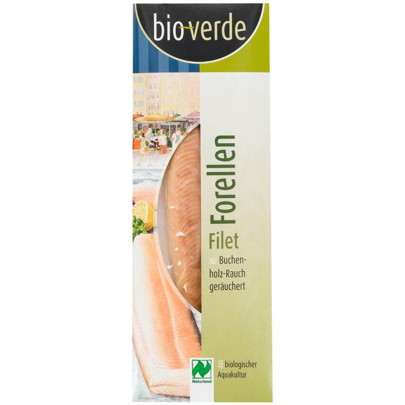 bio-verde Delikatess-Forellen-Filet geräuchert NATURLAND 100 g - Produktbild