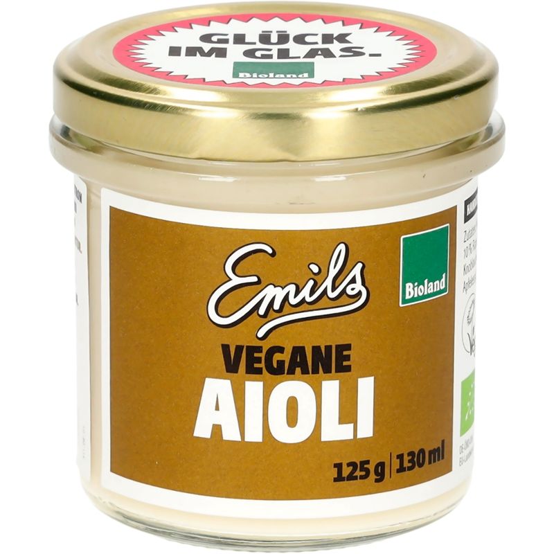 Emils Biomanufaktur vegane Bioland Aioli 130 ml (125 g) - Produktbild