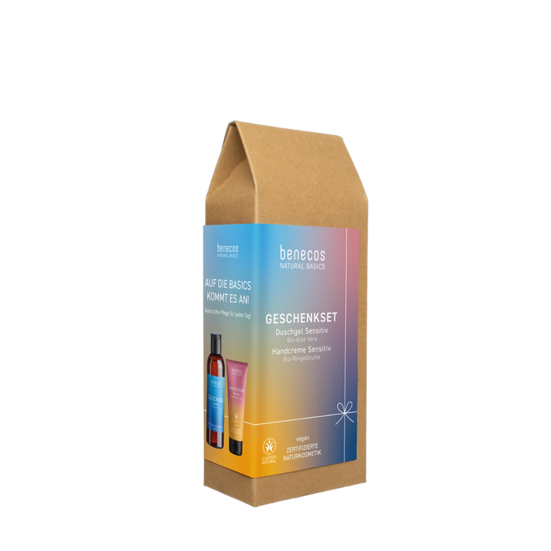 benecos benecos Natural Basics Geschenkset Sensitiv - Handcreme & Duschgel - Produktbild
