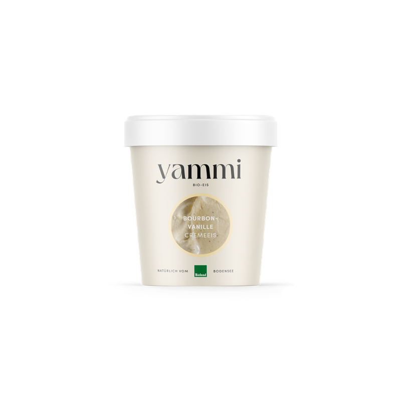 yammi BIO-EIS Bourbon-Vanille Cremeeis, Familienbecher - Produktbild
