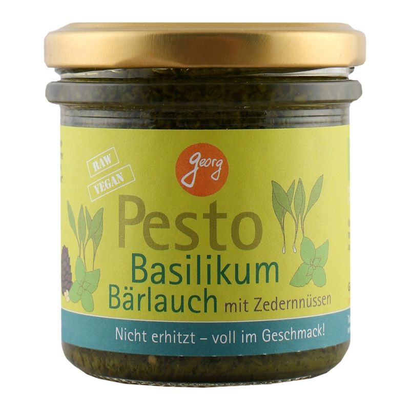 Georg Pesto Basilikum mit Wildbärlauch Nicht erhitzt - voll im Geschmack Bio - Produktbild