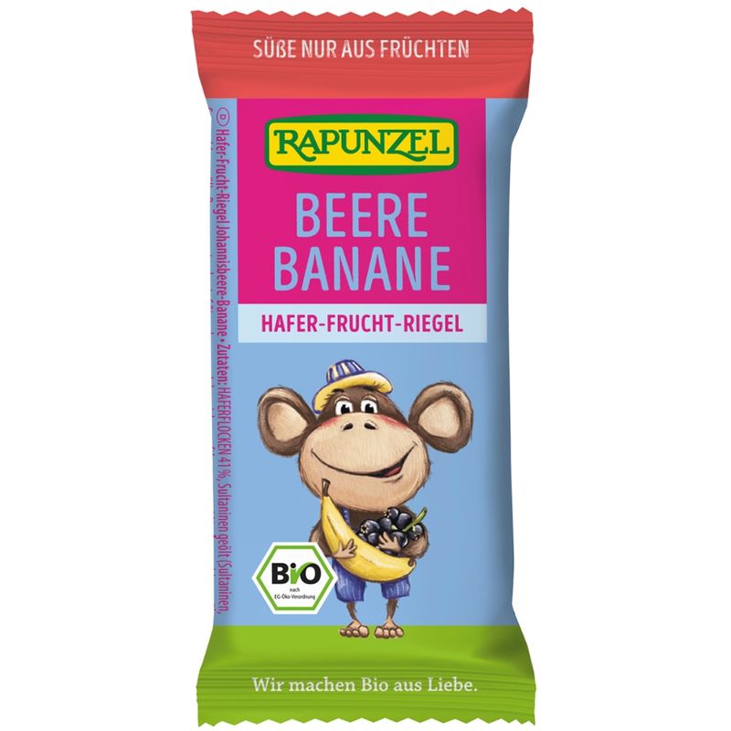 Rapunzel Kinder Hafer-Frucht-Riegel Beere-Banane - Produktbild