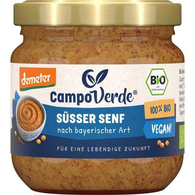 Campo Verde CV demeter Süßer Senf 200ml - Produktbild