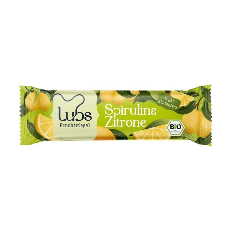 Lubs Spirulina Zitrone Fruchtriegel, Bio - Produktbild