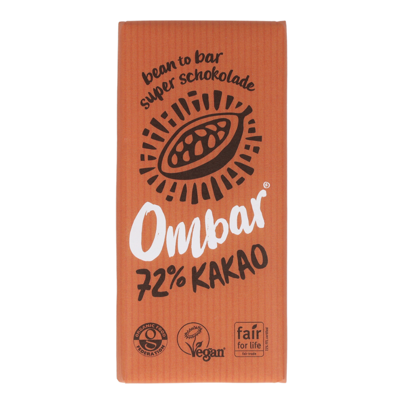 Ombar Ombar 72% Kakao Bio Rohschokolade 70g - Produktbild