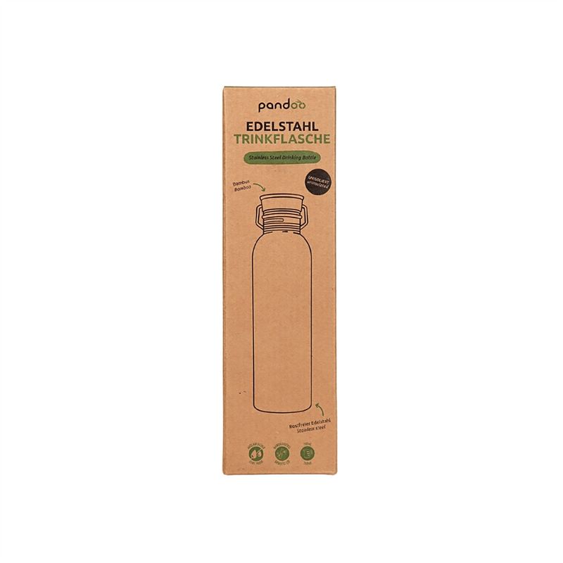 pandoo pandoo wiederverwendbareEdelstahl Trinkflasche, unisoliert, 750 ml - Produktbild