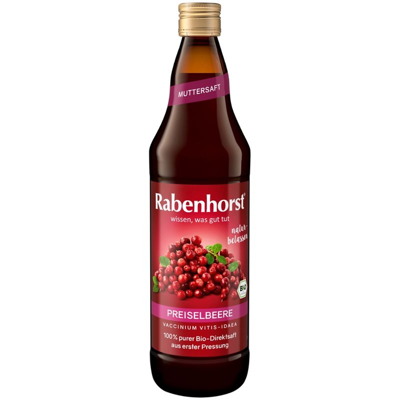 Rabenhorst Preiselbeere Muttersaft BIO - Produktbild