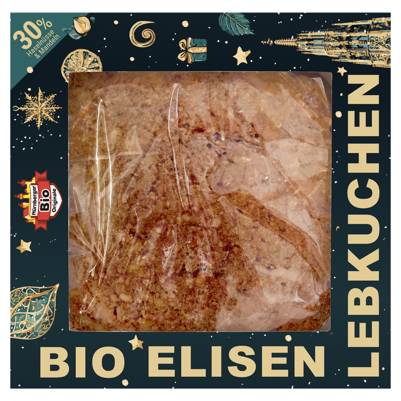 Nürnberger Bio Originale 1 Original Nürnberger Bio Jumbo Elisenlebkuchen natur in Design Box - Produktbild