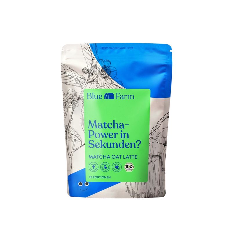Blue Farm Blue Farm Matcha Oat Latte mit Vitalpilz Lion's Mane - Produktbild